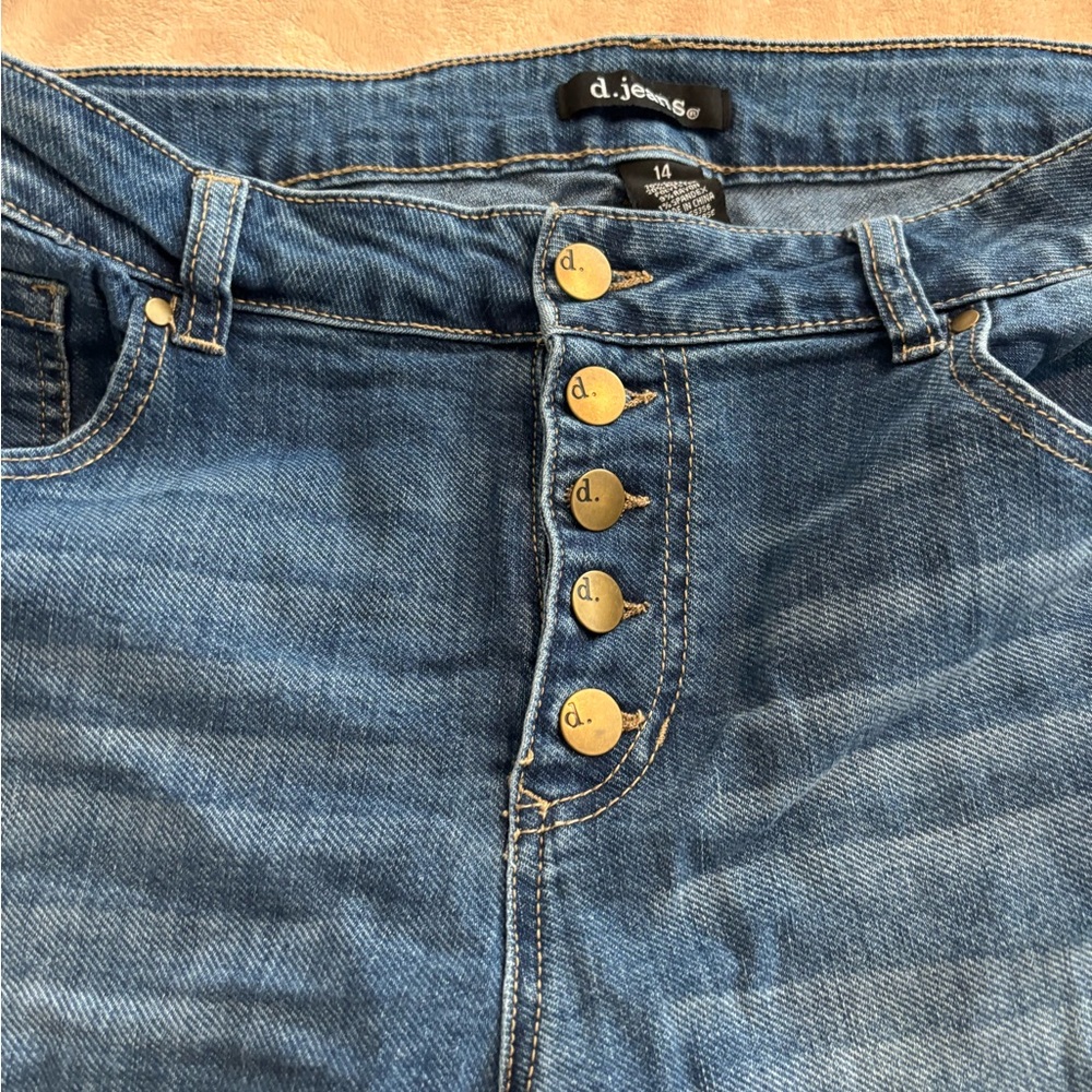d. jeans Button Fly Jeans Blue Size 14